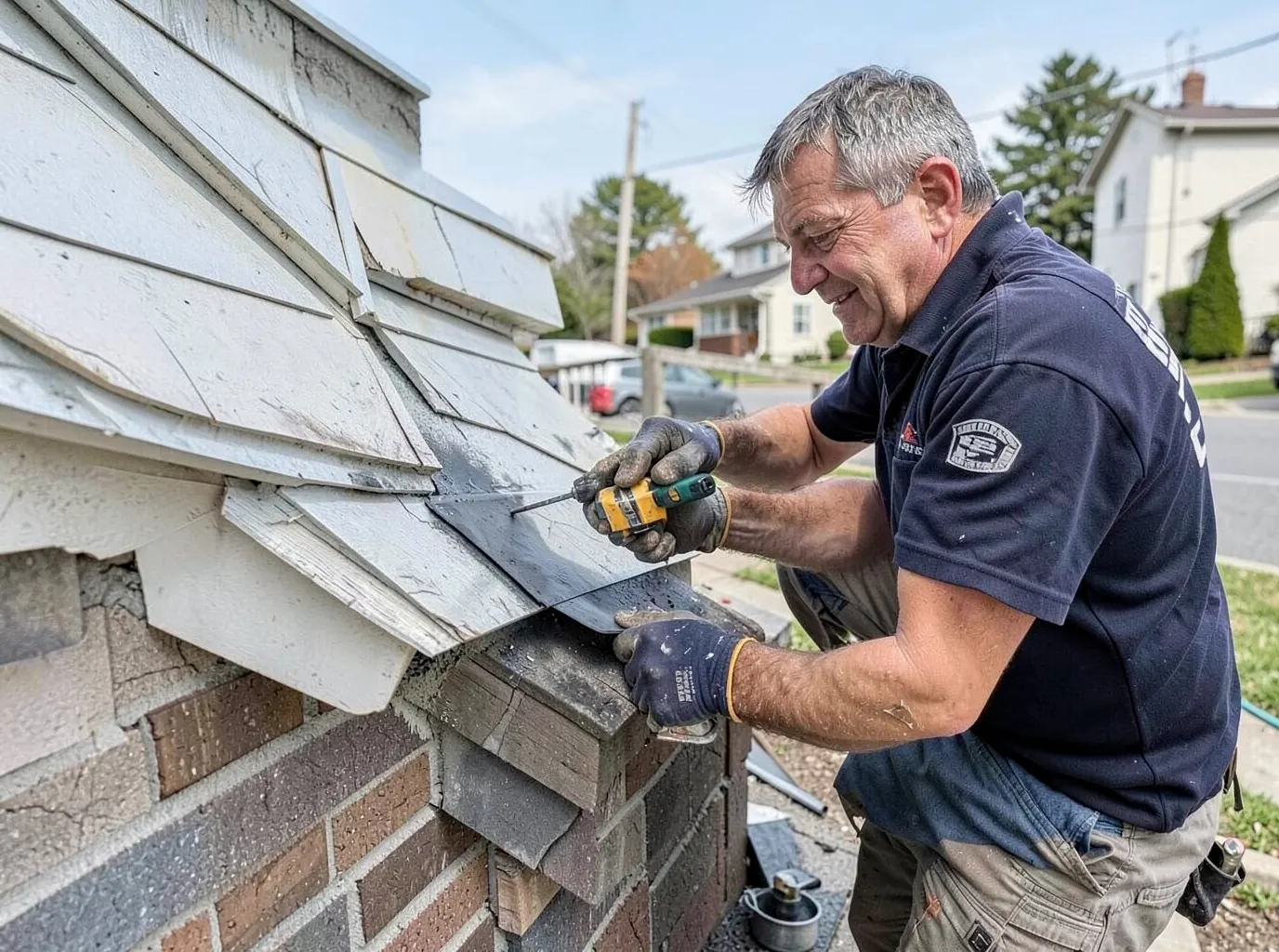 Chimney Flashing Repair in Shoreline