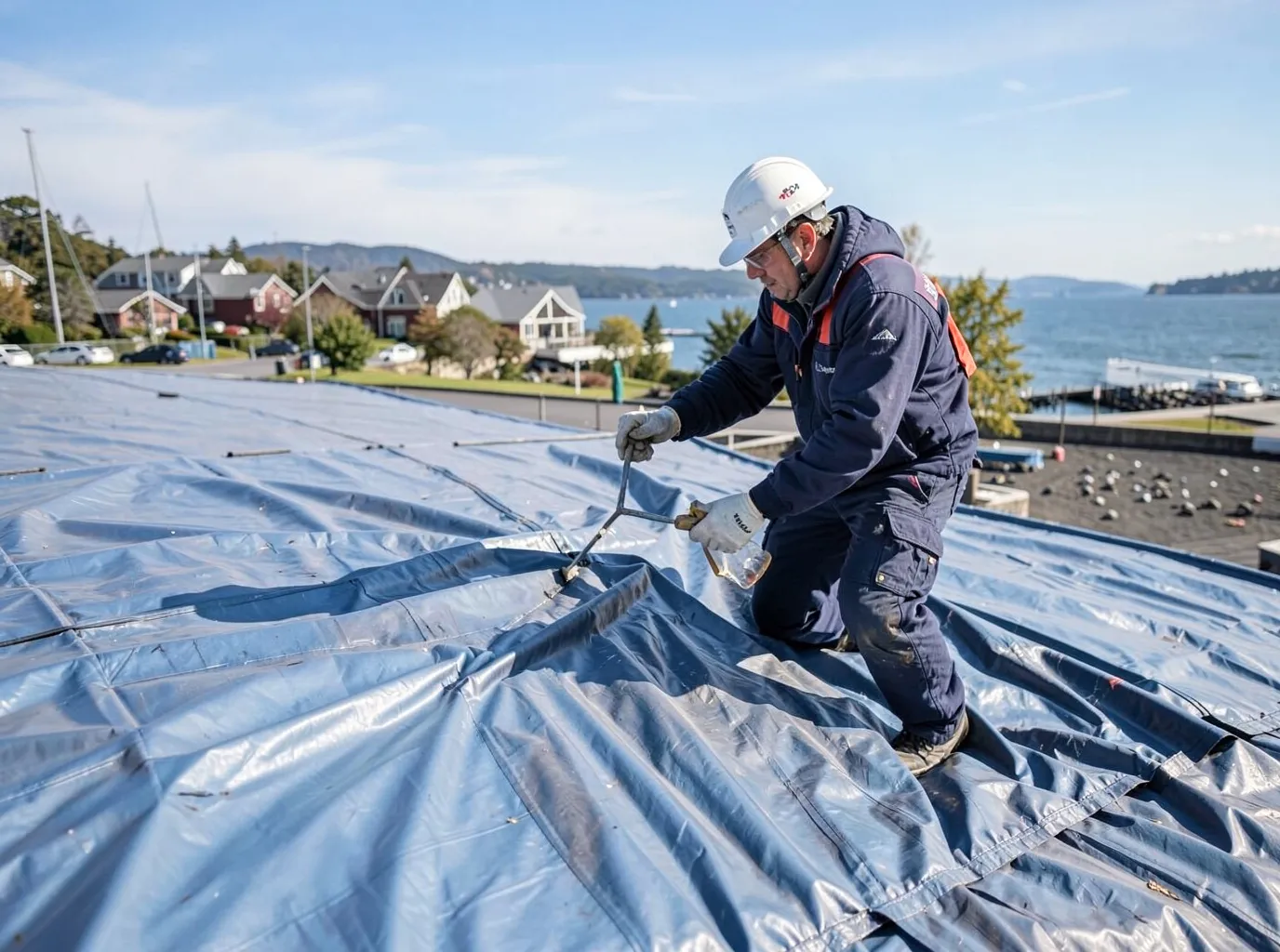 Emergency Roof Tarping in Shoreline