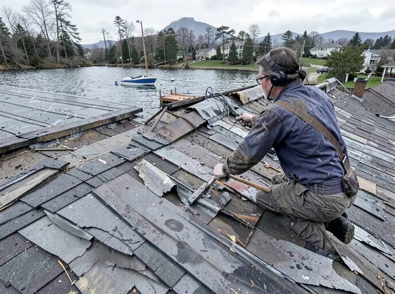 Storm Damage Roof Repair in Shoreline