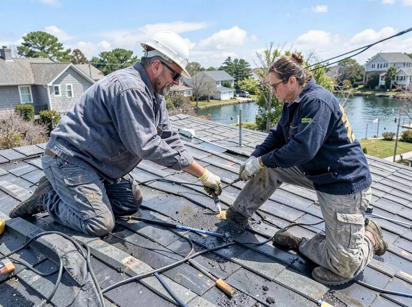 Wind Damage Roof Repair in Shoreline